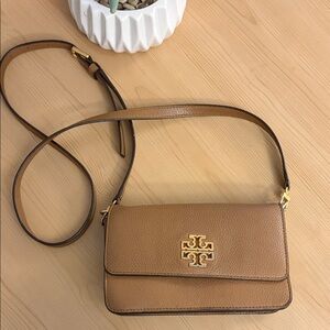 Tory Burch Brown Leather Crossbody Bag